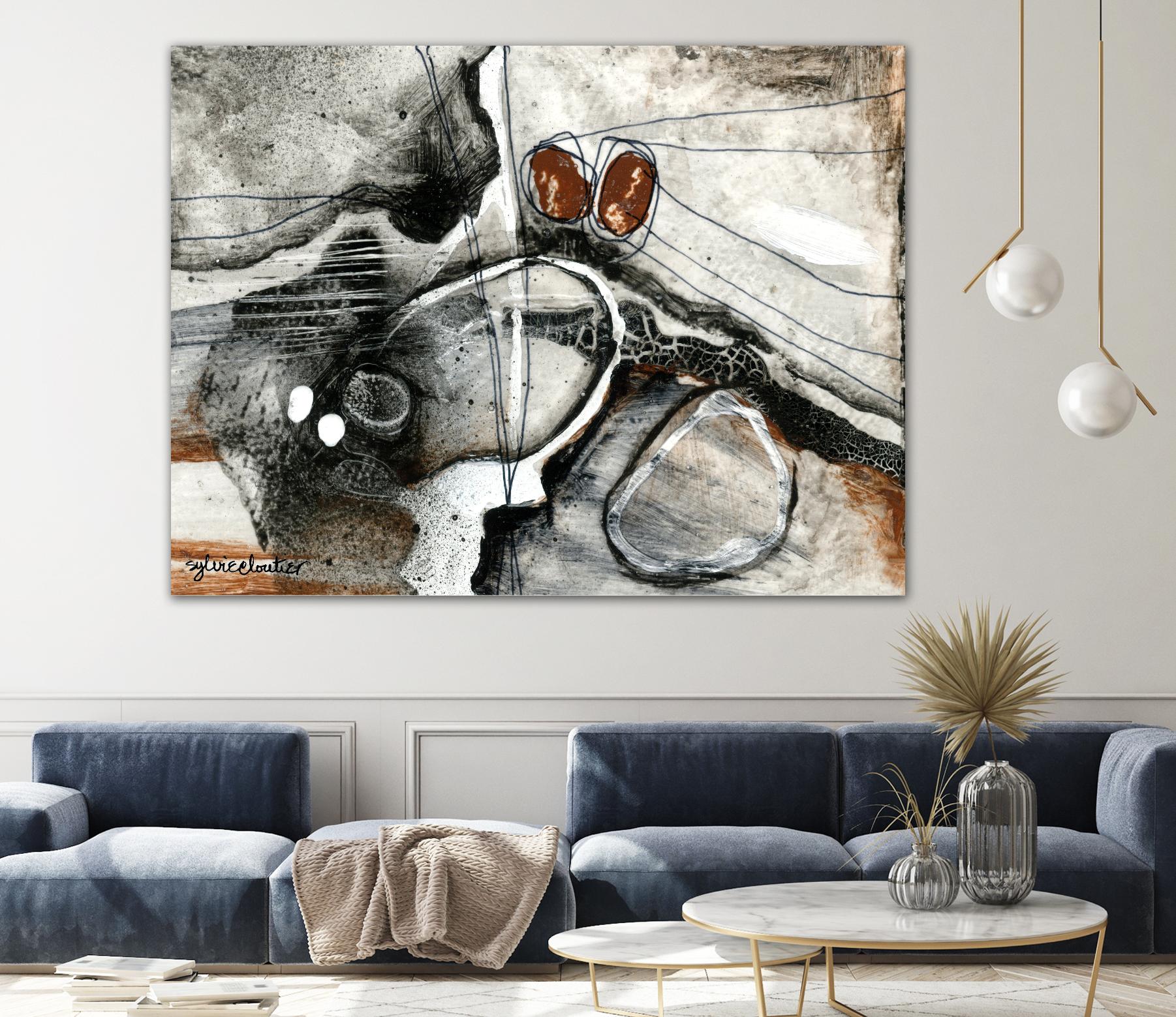 Complexe rocheux (Détail 1) by Sylvie Cloutier on GIANT ART - brown abstract