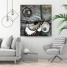 Irrégularité de l'écorce (Détail 1) by Sylvie Cloutier on GIANT ART - grey abstract