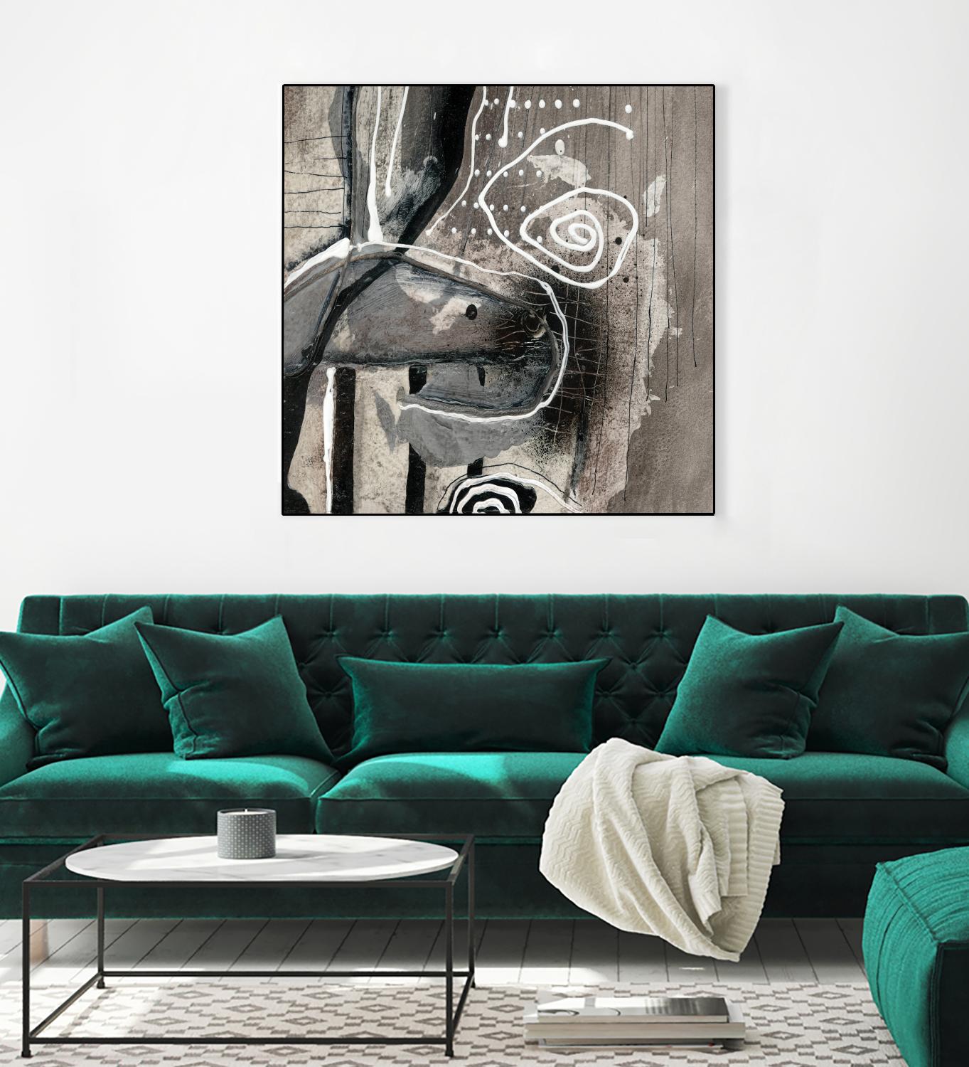 Fatalité (Détail 3) by Sylvie Cloutier on GIANT ART - white abstract