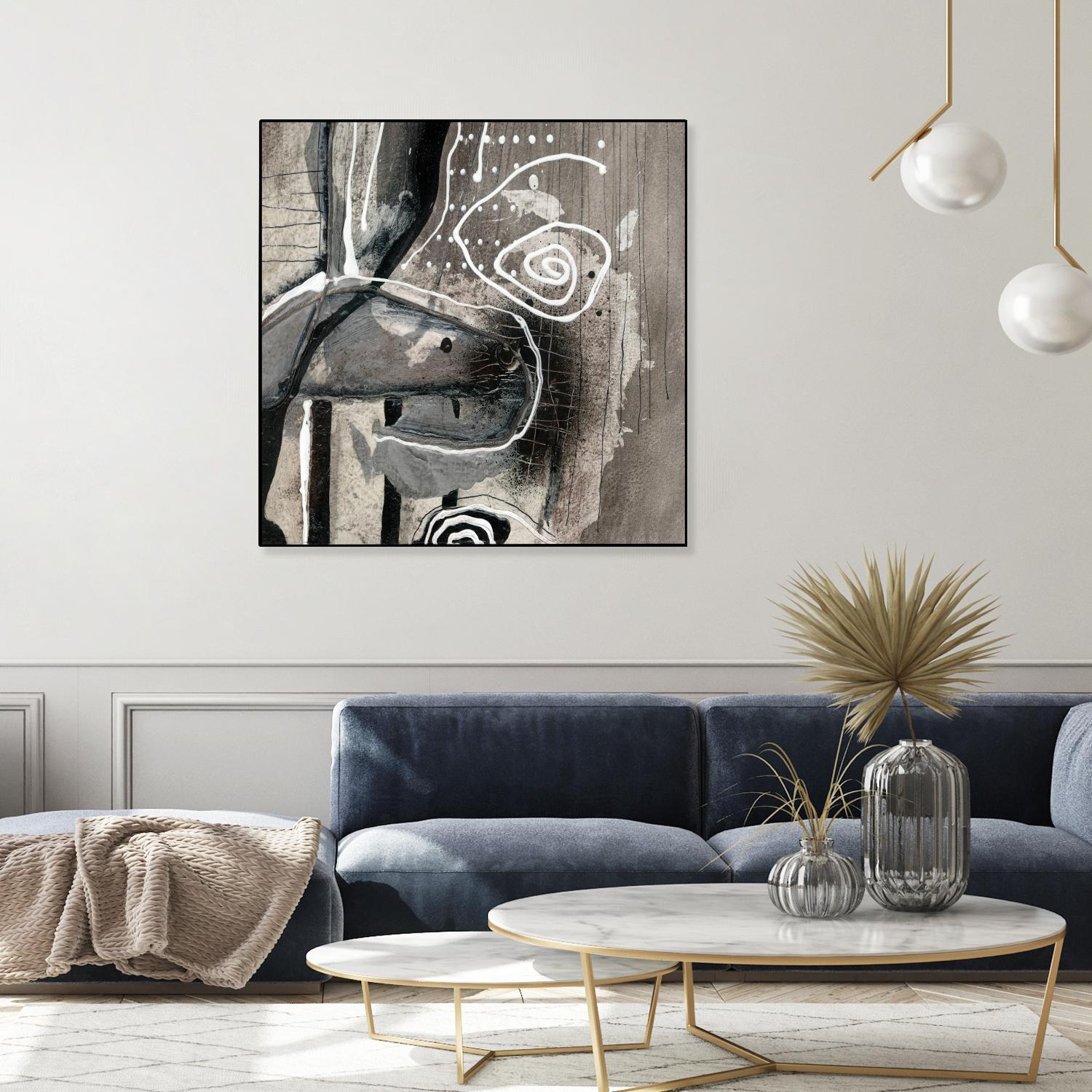 Fatalité (Détail 3) by Sylvie Cloutier on GIANT ART - white abstract