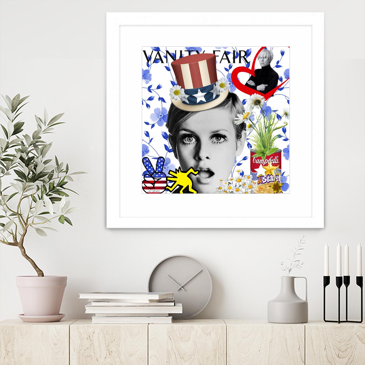 America by Carole  St-Germain on GIANT ART - red pop america