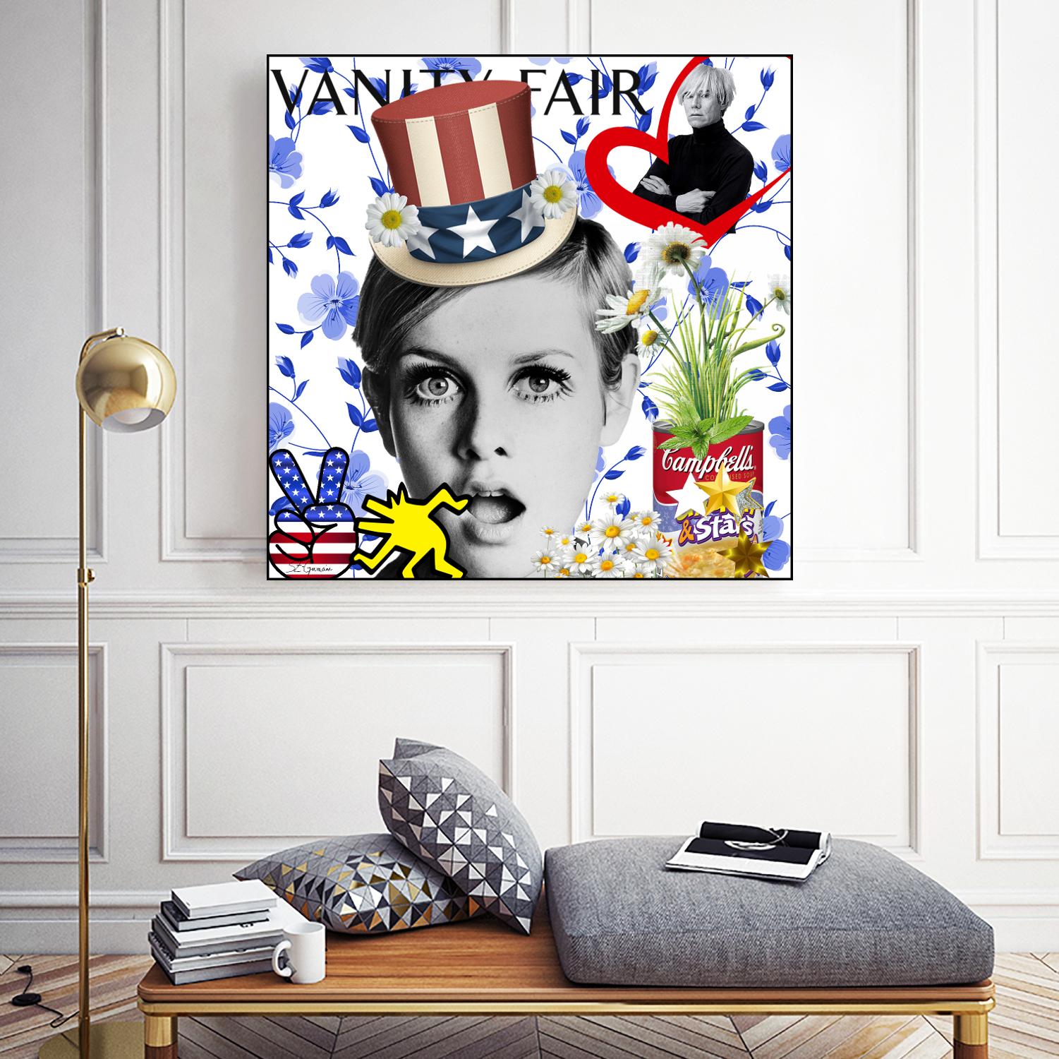 America by Carole  St-Germain on GIANT ART - red pop america