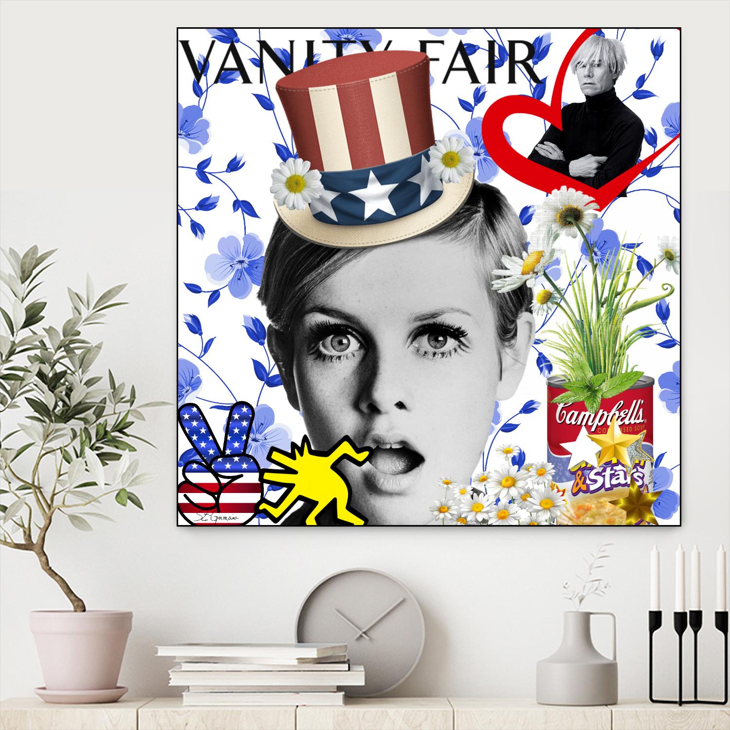 America by Carole  St-Germain on GIANT ART - red pop america