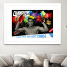 Background abstract by Carole St-Germain on GIANT ART - red digital boxer