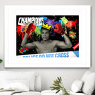 Background abstract by Carole St-Germain on GIANT ART - red digital boxer