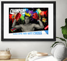 Background abstract by Carole St-Germain on GIANT ART - red digital boxer