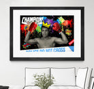 Background abstract by Carole St-Germain on GIANT ART - red digital boxer