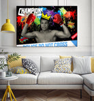 Background abstract by Carole St-Germain on GIANT ART - red digital pop art