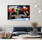 Background abstract by Carole St-Germain on GIANT ART - red digital pop art