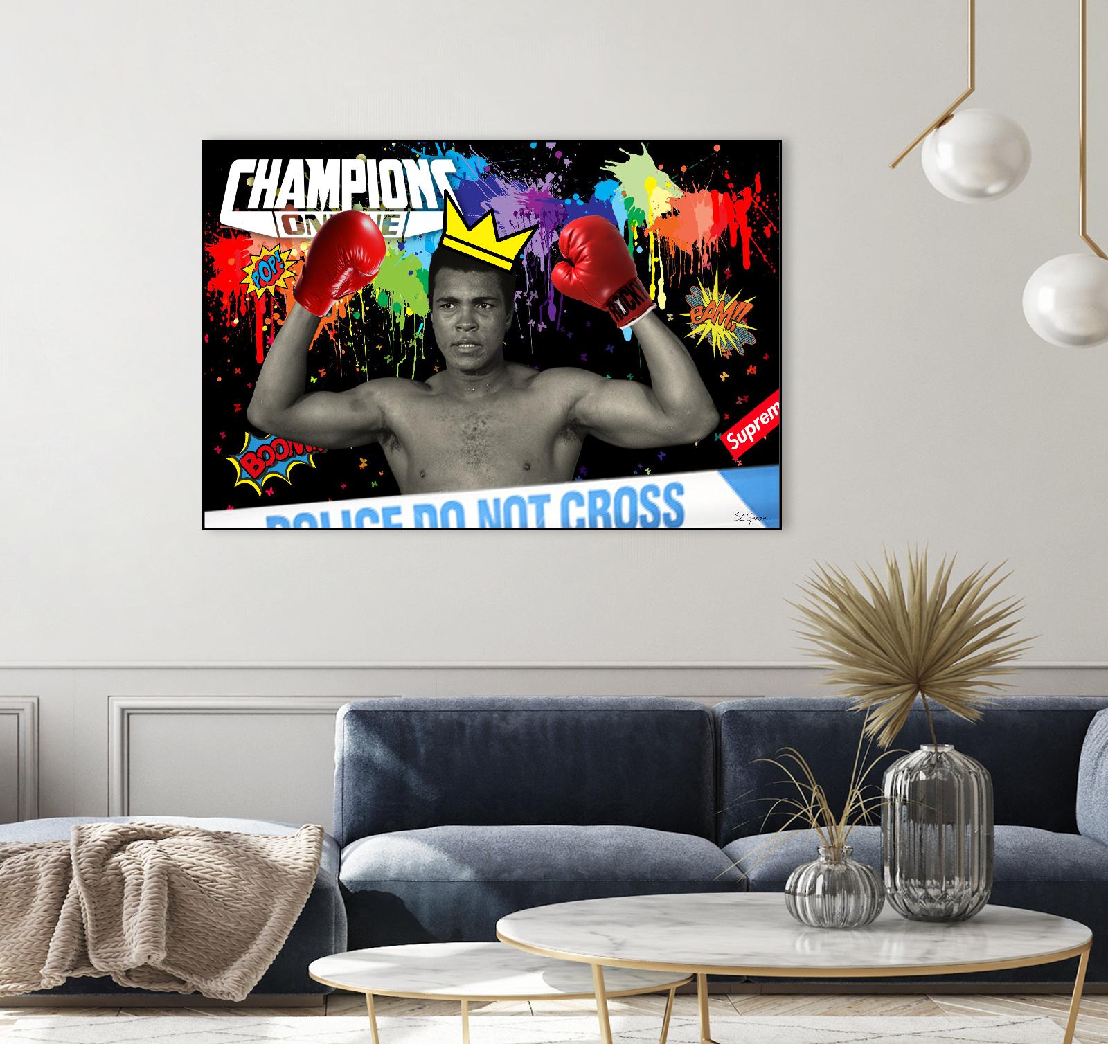 Background abstract by Carole St-Germain on GIANT ART - red digital pop art