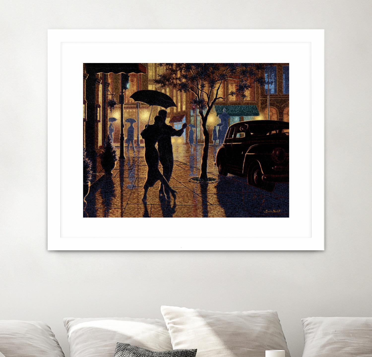 Au parfait du présent by Denis Nolet on GIANT ART - gold la nuit