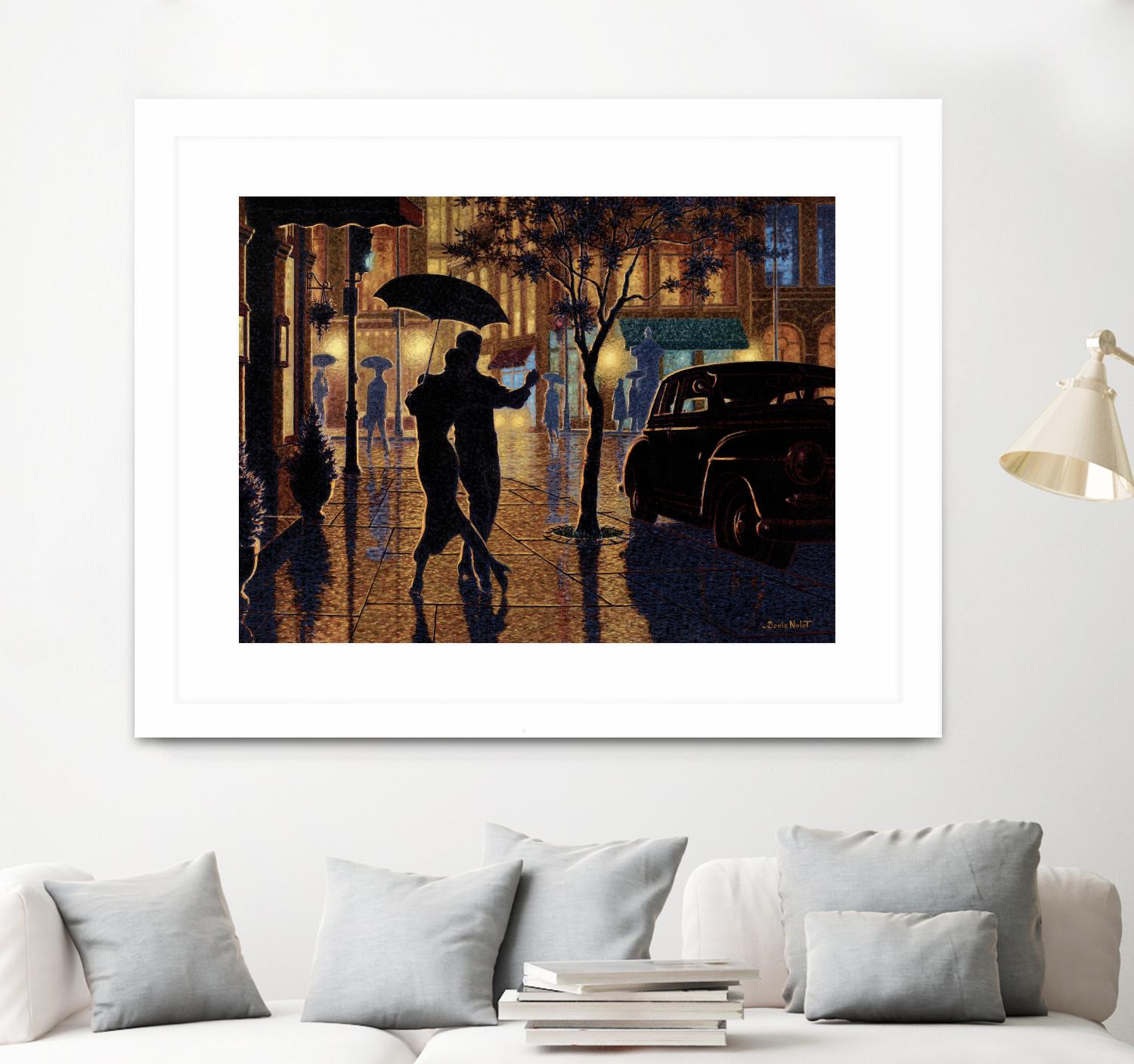 Au parfait du présent by Denis Nolet on GIANT ART - gold la nuit