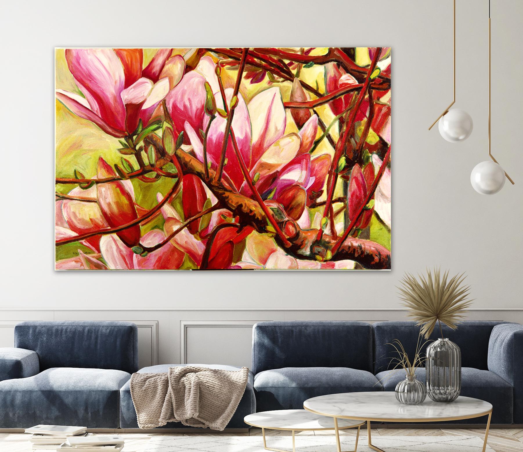 Connection by Mary McLorn Valle on GIANT ART - green floral