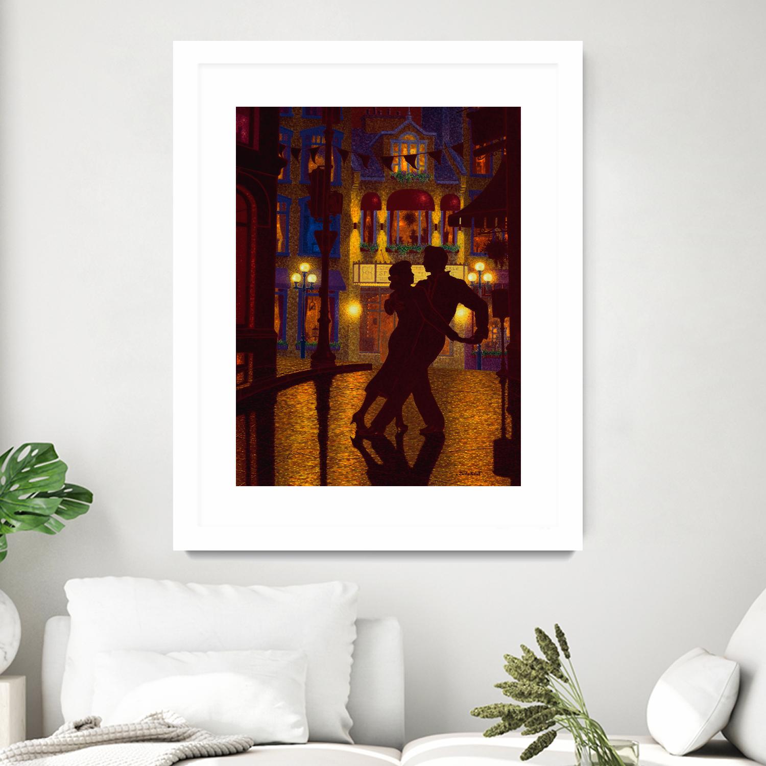 Mille et une nuit by Denis Nolet on GIANT ART - red figurative la nuit