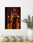 Mille et une nuit by Denis Nolet on GIANT ART - red figurative la nuit