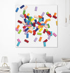 CONFETTI B -blanc by Celine Cimon on GIANT ART - white abstract canadian artist