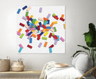 CONFETTI B -blanc by Celine Cimon on GIANT ART - white abstract canadian artist