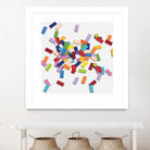 CONFETTI B -blanc by Celine Cimon on GIANT ART - white abstract canadian artist