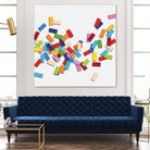 CONFETTI C -blanc by Celine Cimon on GIANT ART - white abstract canadian artist