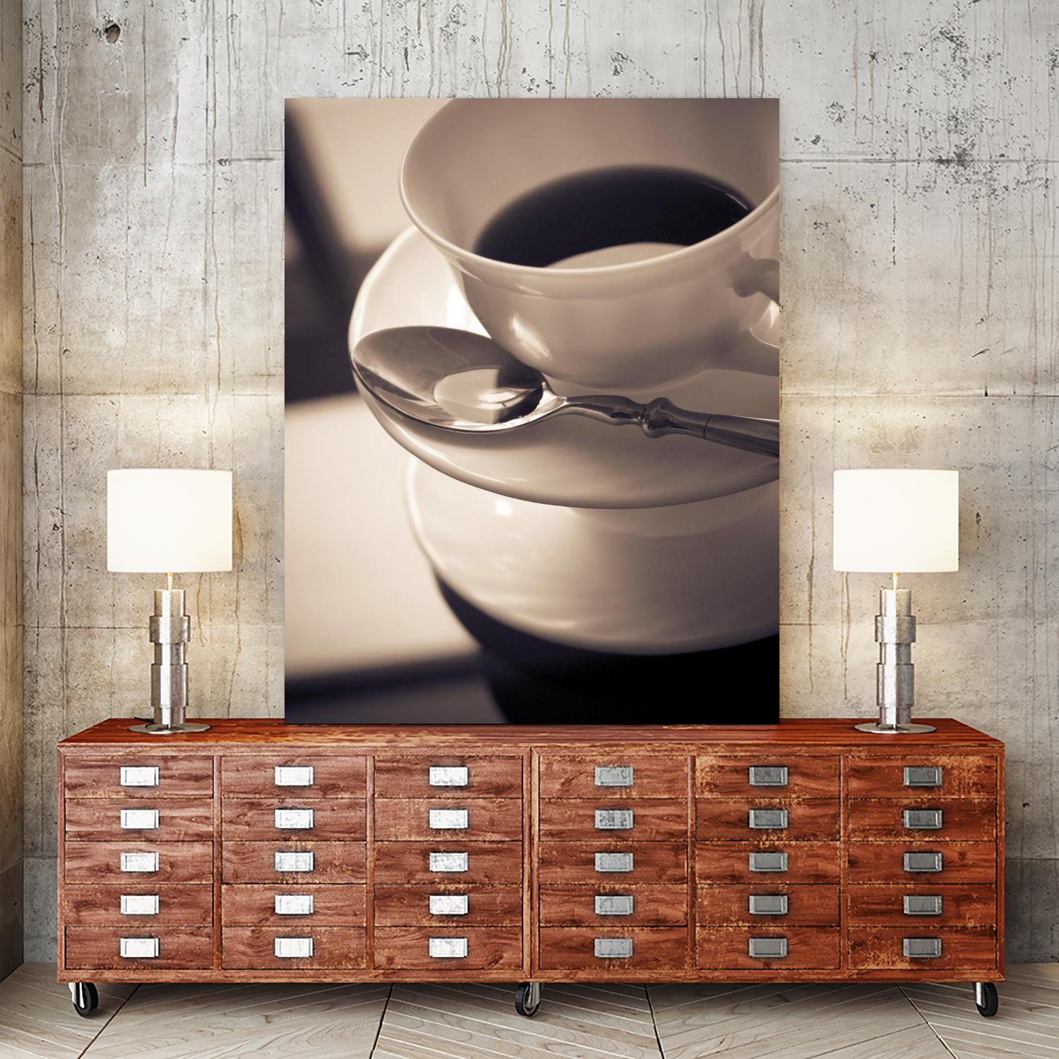Arôme du matin by Jean-François Dupuis on GIANT ART - beige still life sépia