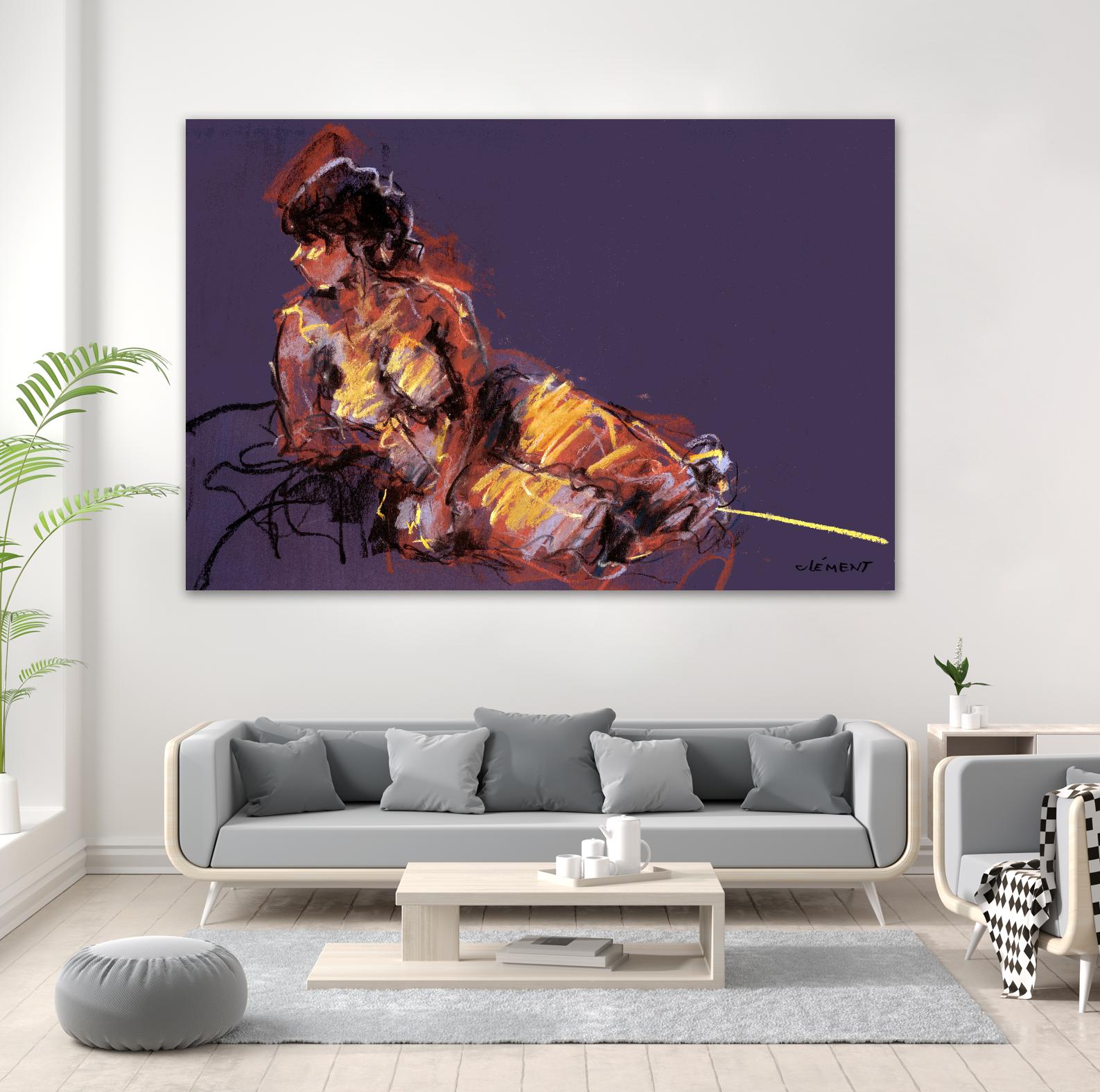 Nude I by Jacques Clement on GIANT ART - beige nude