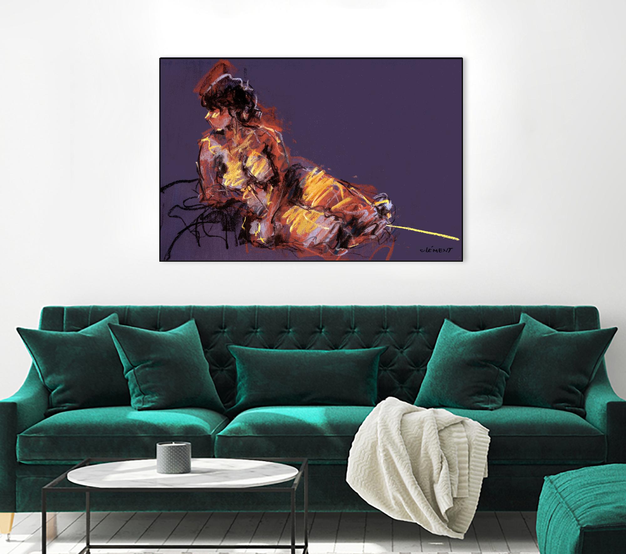 Nude I by Jacques Clement on GIANT ART - beige nude