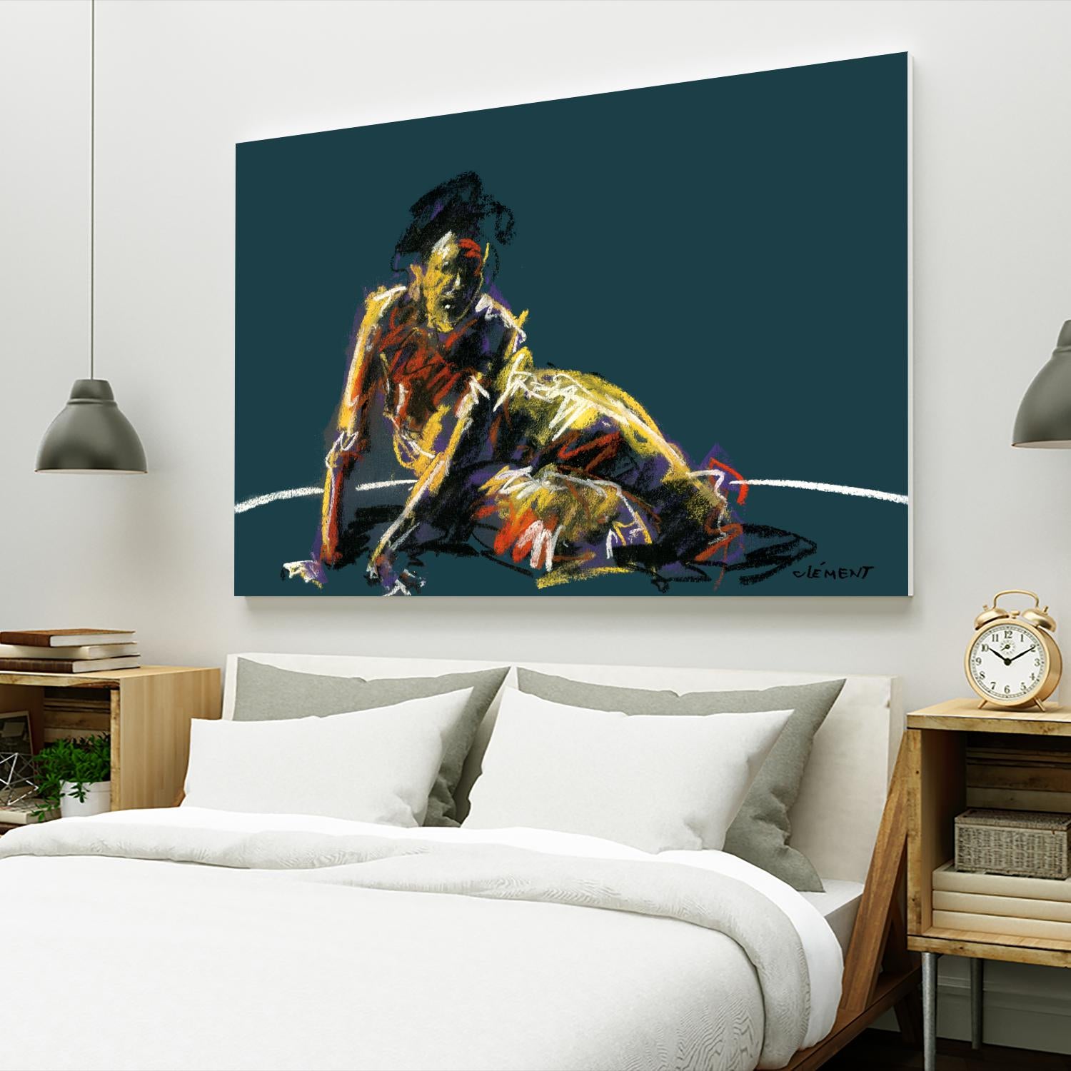 Nude II by Jacques Clement on GIANT ART - beige nude