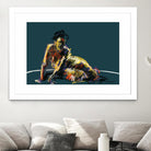 Nude II by Jacques Clement on GIANT ART - beige figurative pastel
