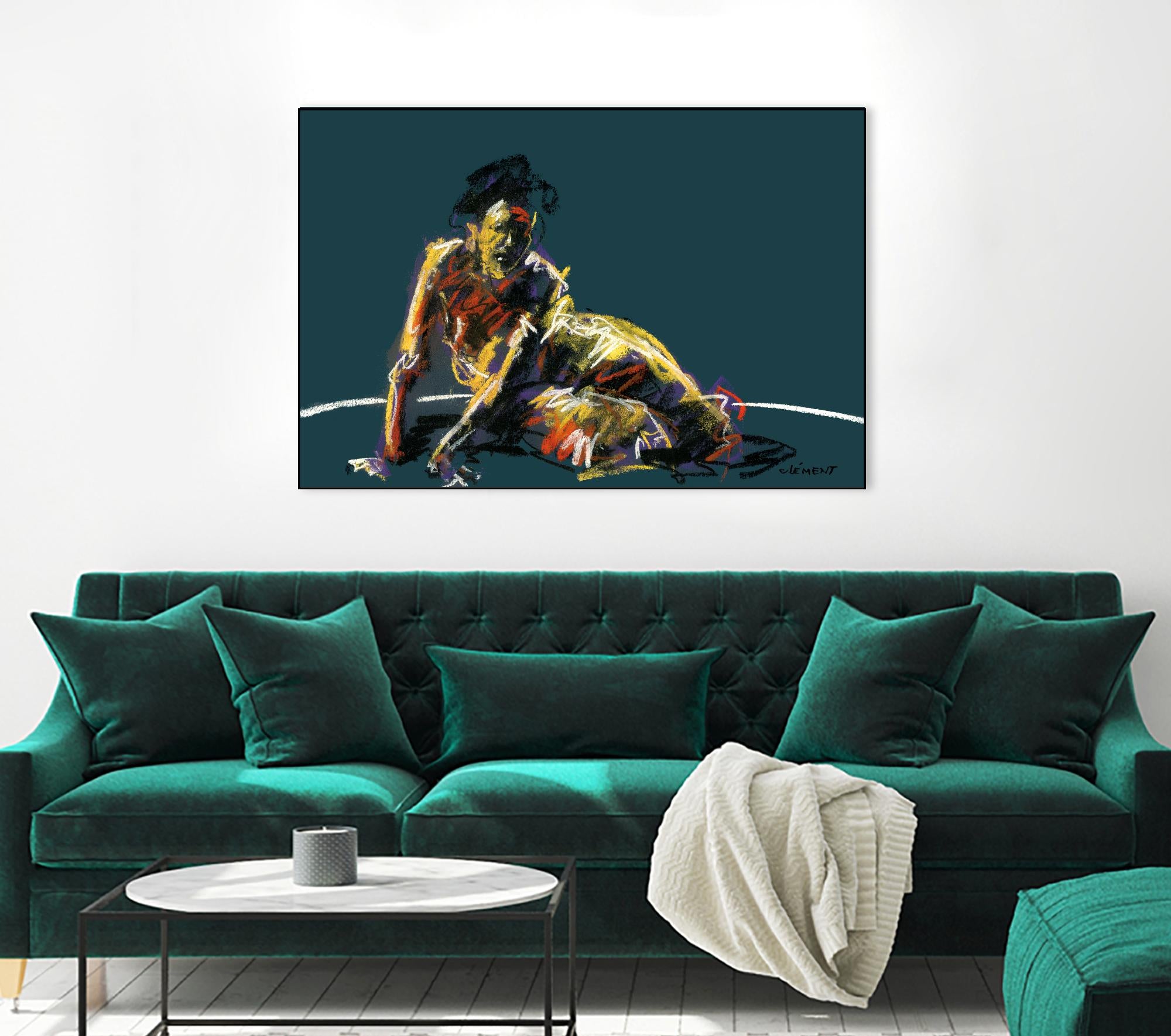 Nude II by Jacques Clement on GIANT ART - beige nude