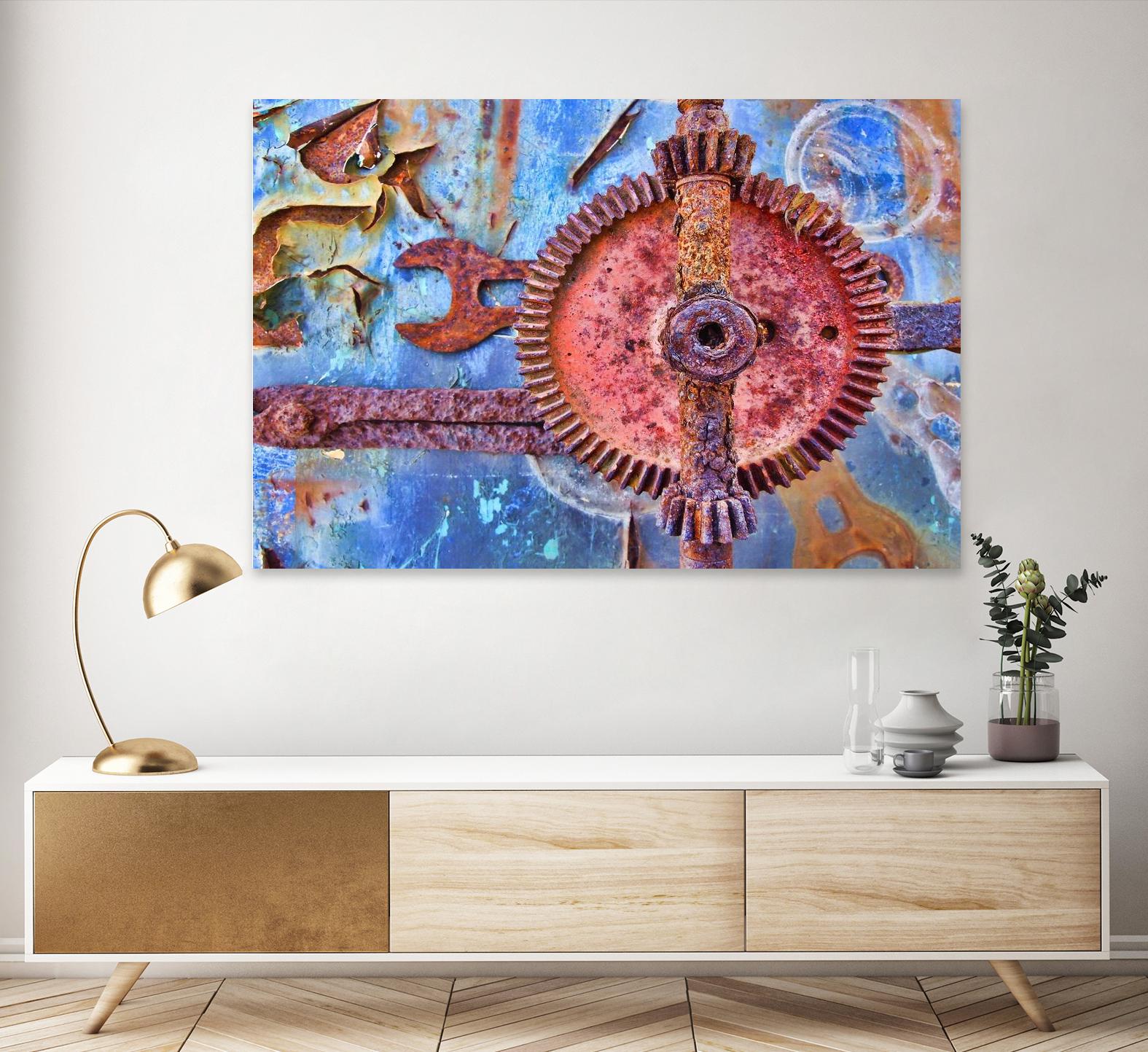 Rusty Gear by Jean-François Dupuis on GIANT ART - pink still life factory