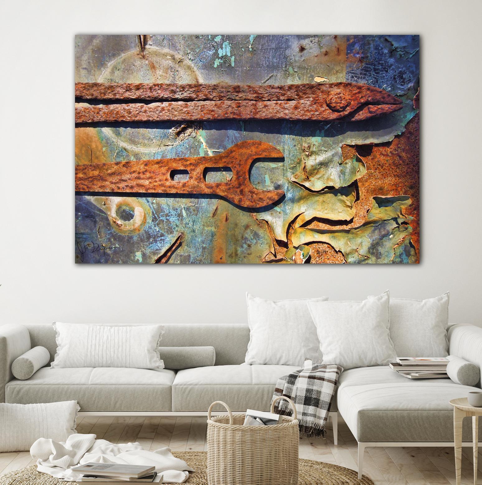Rusty Tools I by Jean-François Dupuis on GIANT ART - blue photo art