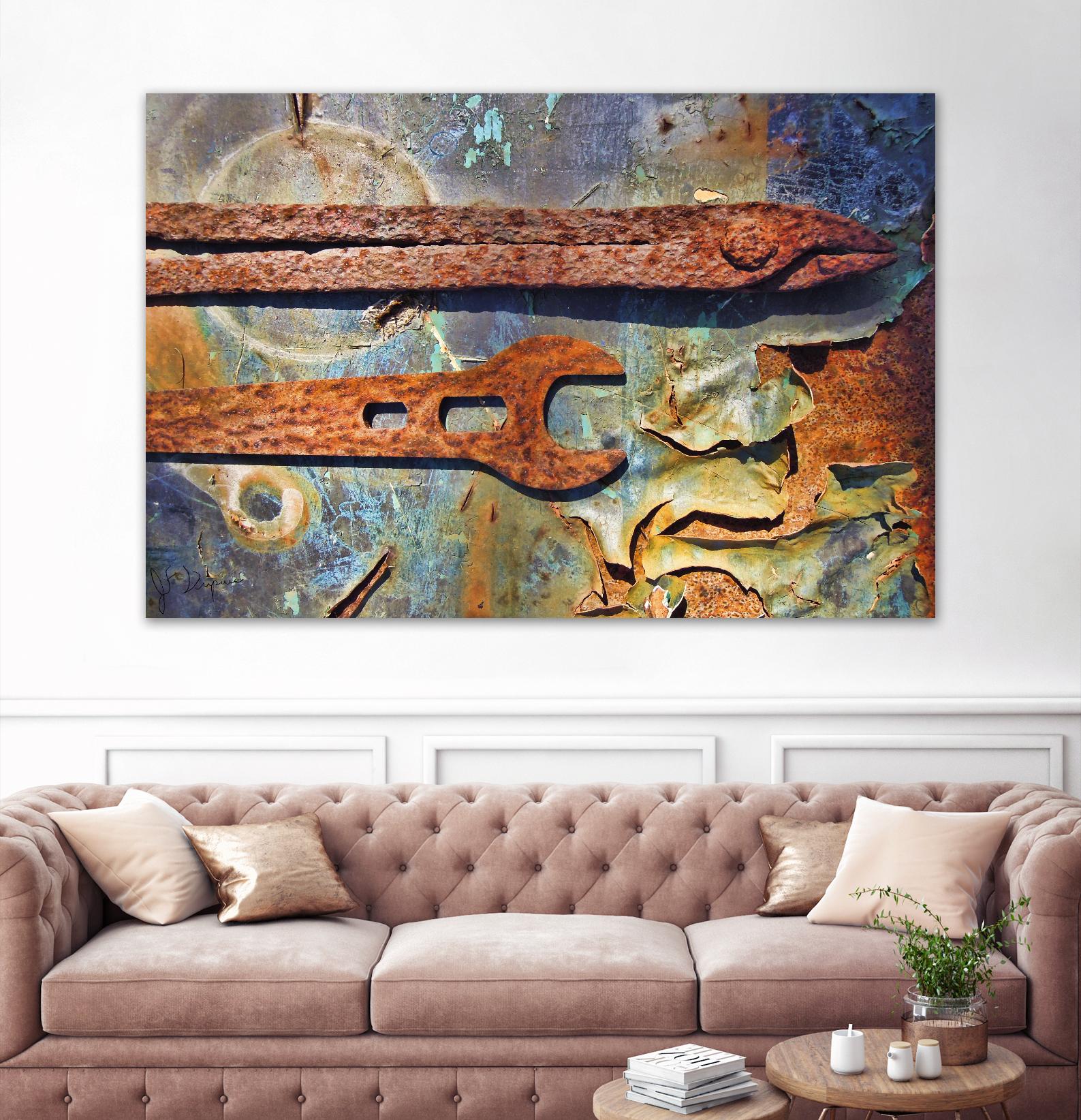 Rusty Tools I by Jean-François Dupuis on GIANT ART - blue photo art