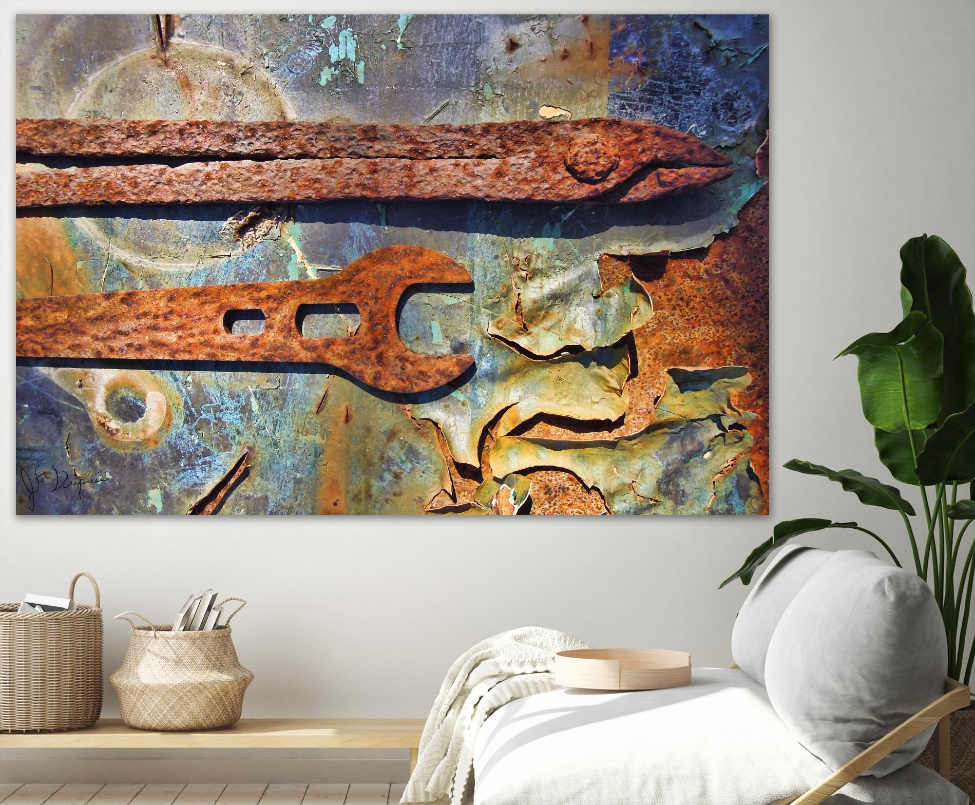 Rusty Tools I by Jean-François Dupuis on GIANT ART - blue photo art