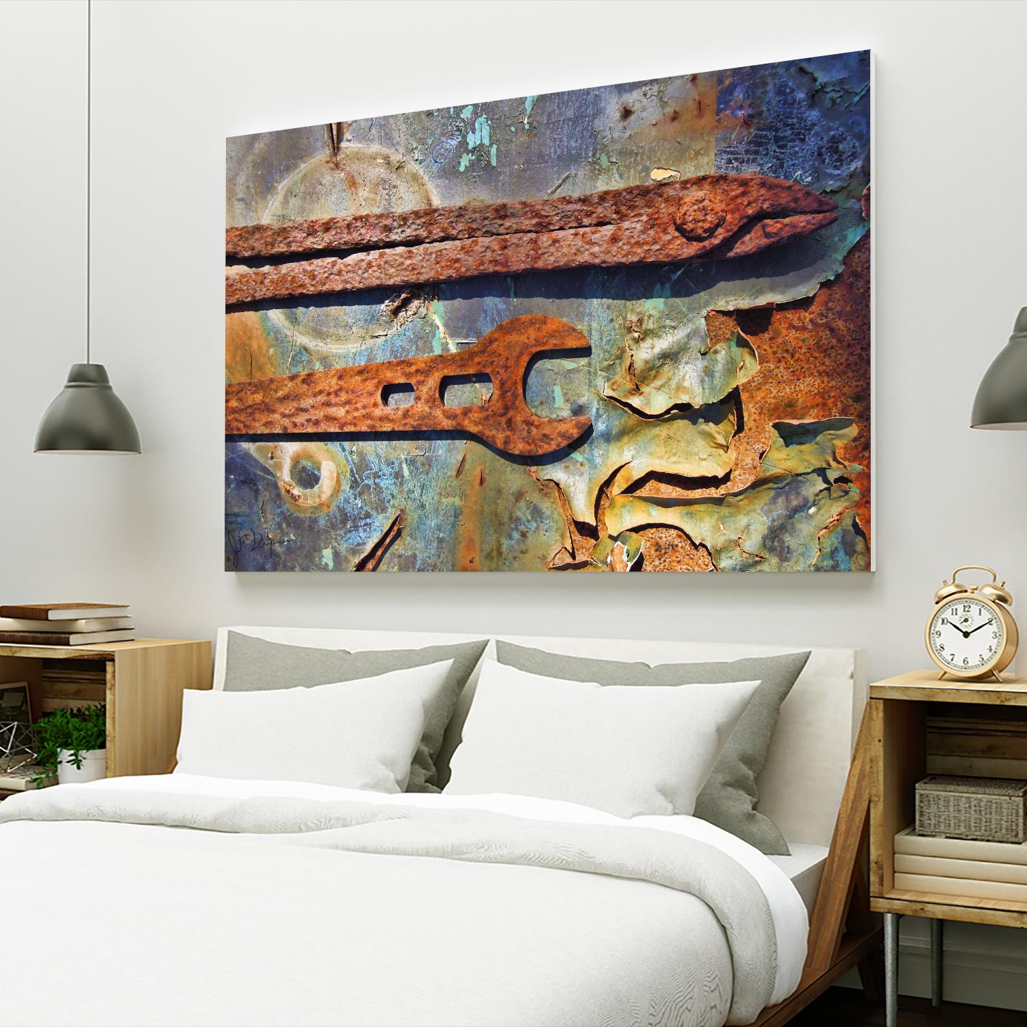 Rusty Tools I by Jean-François Dupuis on GIANT ART - blue photo art