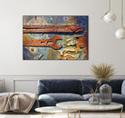 Rusty Tools I by Jean-François Dupuis on GIANT ART - blue photo art