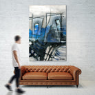 Chutes - T2 by Sylvie Cloutier on GIANT ART - grey abstract