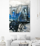 Chutes - T2 by Sylvie Cloutier on GIANT ART - grey abstract
