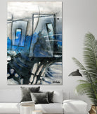 Chutes - T2 by Sylvie Cloutier on GIANT ART - grey abstract