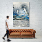 Chutes - T3 by Sylvie Cloutier on GIANT ART - grey abstract