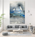 Chutes - T3 by Sylvie Cloutier on GIANT ART - grey abstract