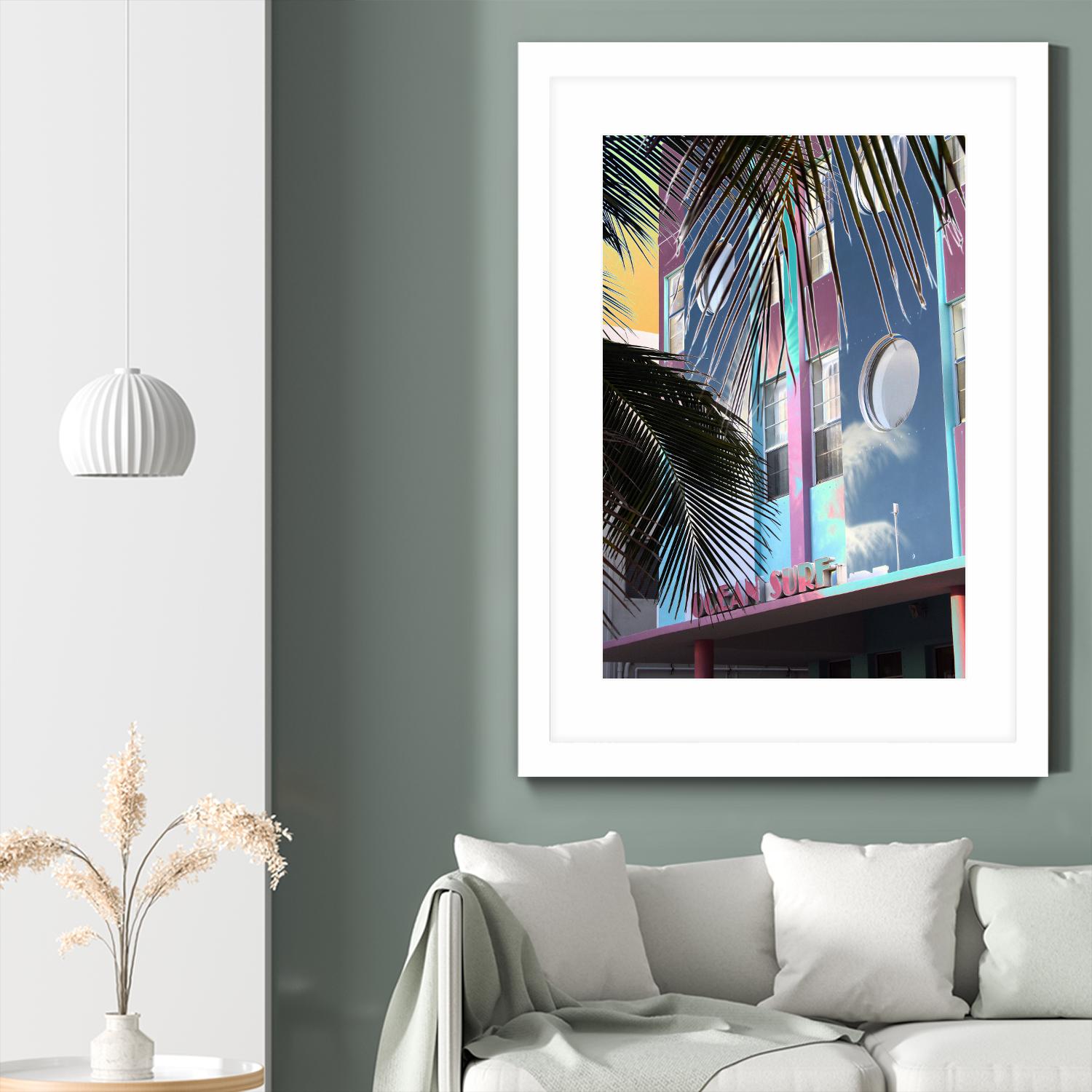 Ocean Surf by Rene Griffith on GIANT ART - pink costal miami