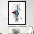 Jardinage by Sylvie Cloutier on GIANT ART - red abstract