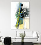 Zone Bleue by Sylvie Cloutier on GIANT ART - blue abstract