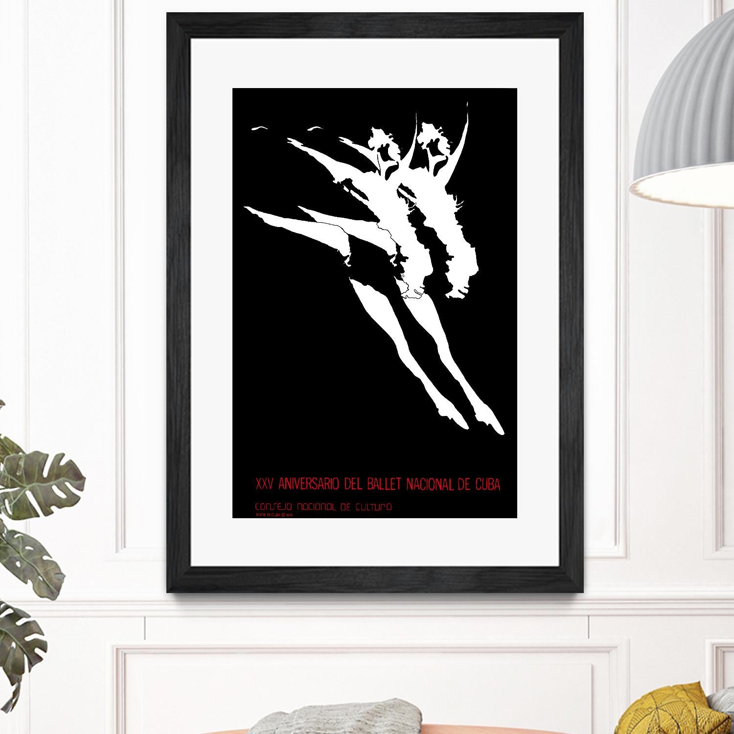 Ballet National de Cuba by Archive on GIANT ART - white black & white dancer