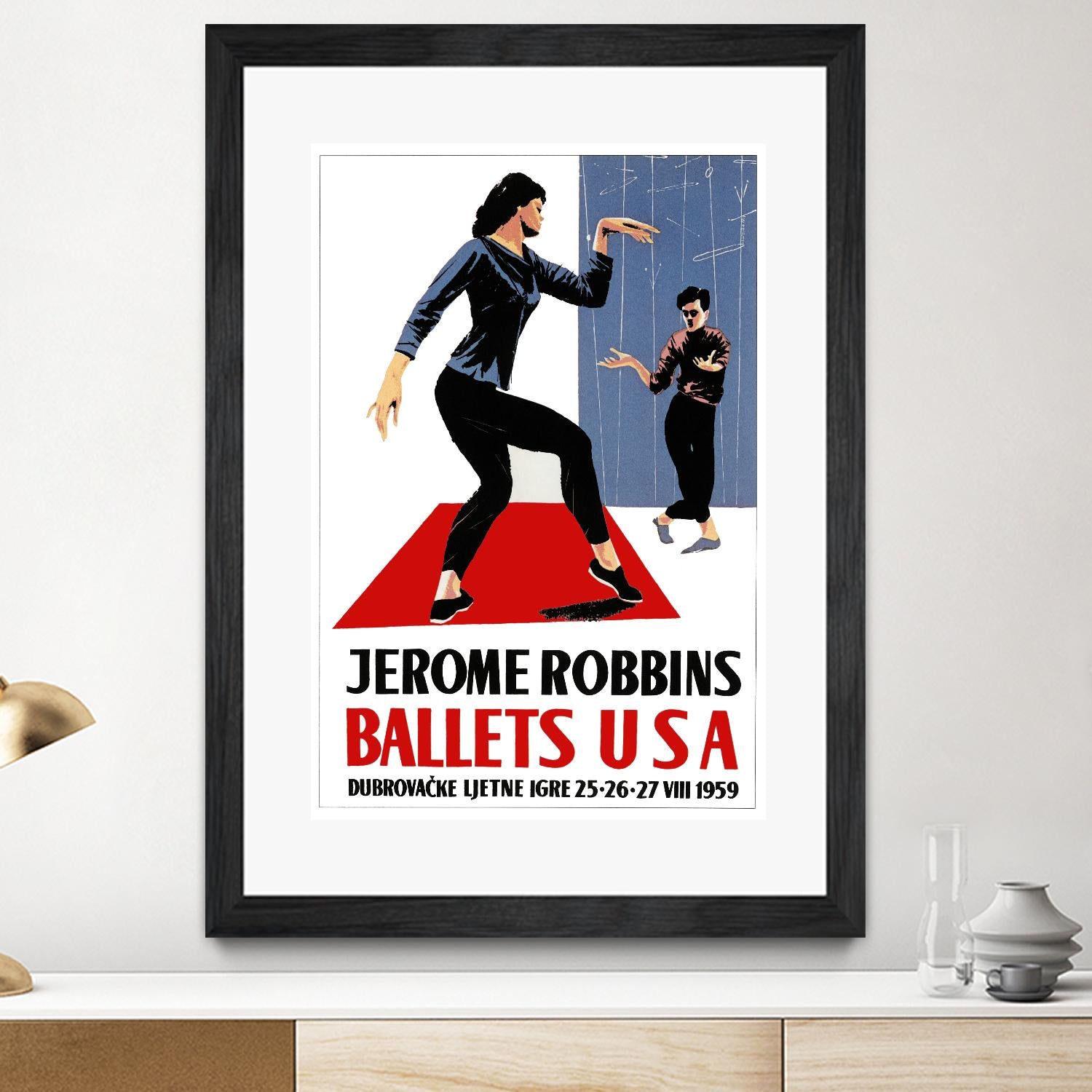 Ballets USA by Archive on GIANT ART - red vintage usa