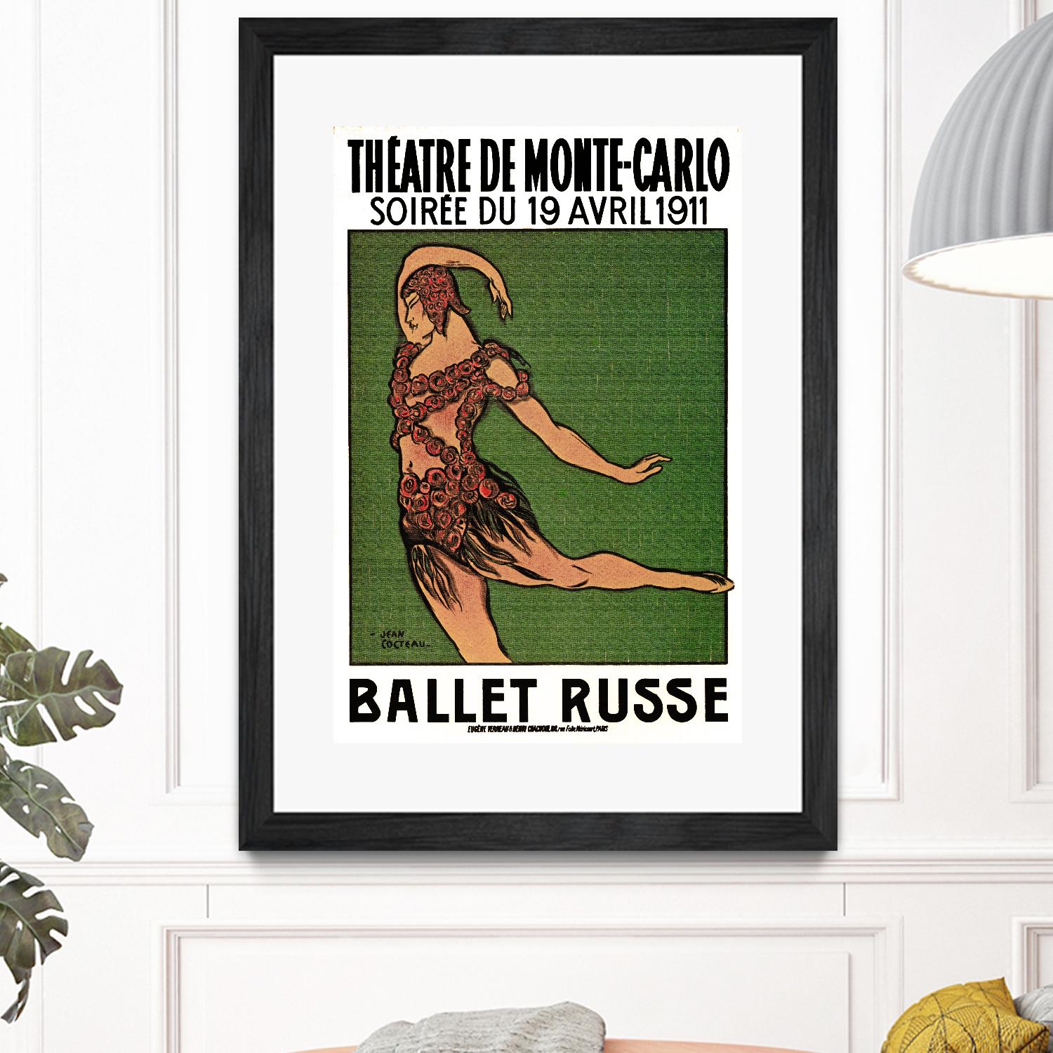 Ballet Russe by Archive on GIANT ART - green vintage dancer