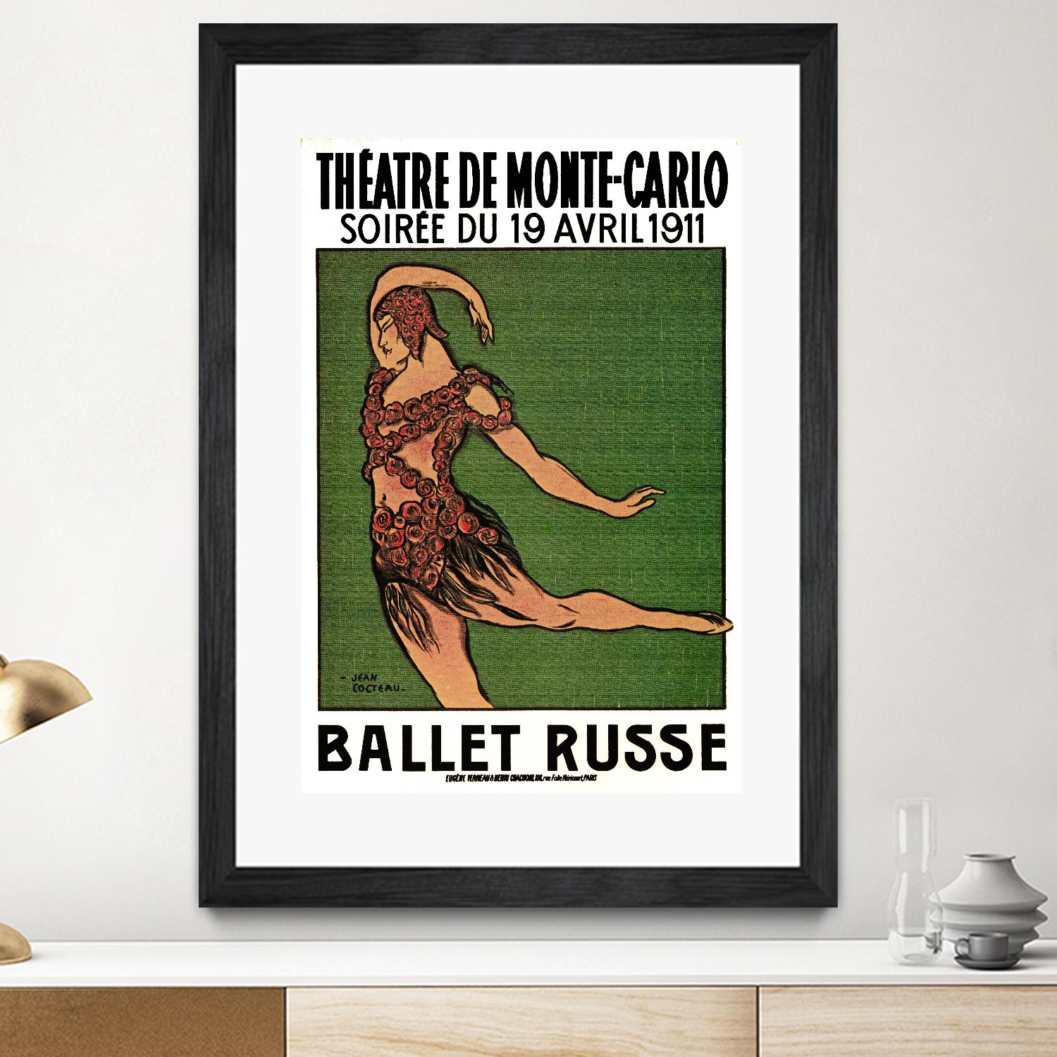Ballet Russe by Archive on GIANT ART - green vintage dancer