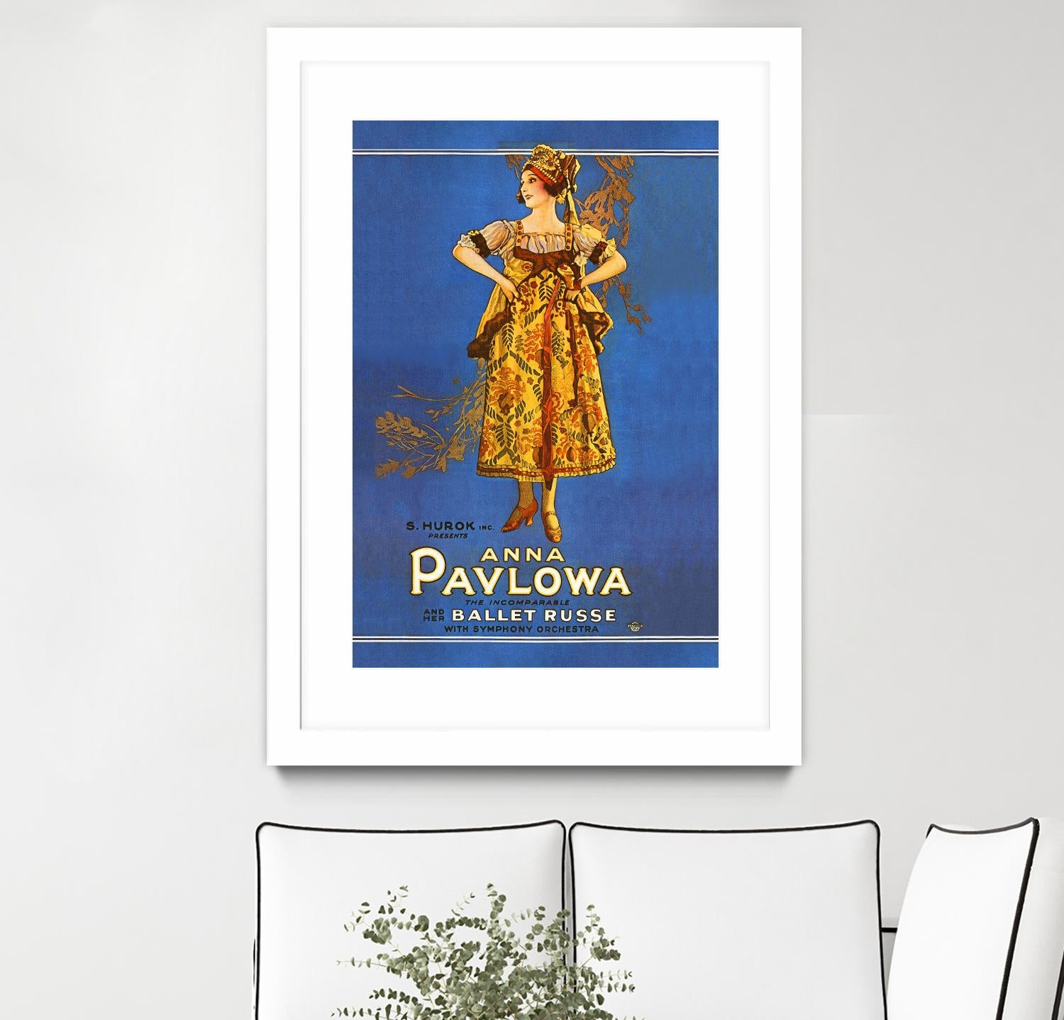 Ballet Russe by Archive on GIANT ART - beige vintage dancer
