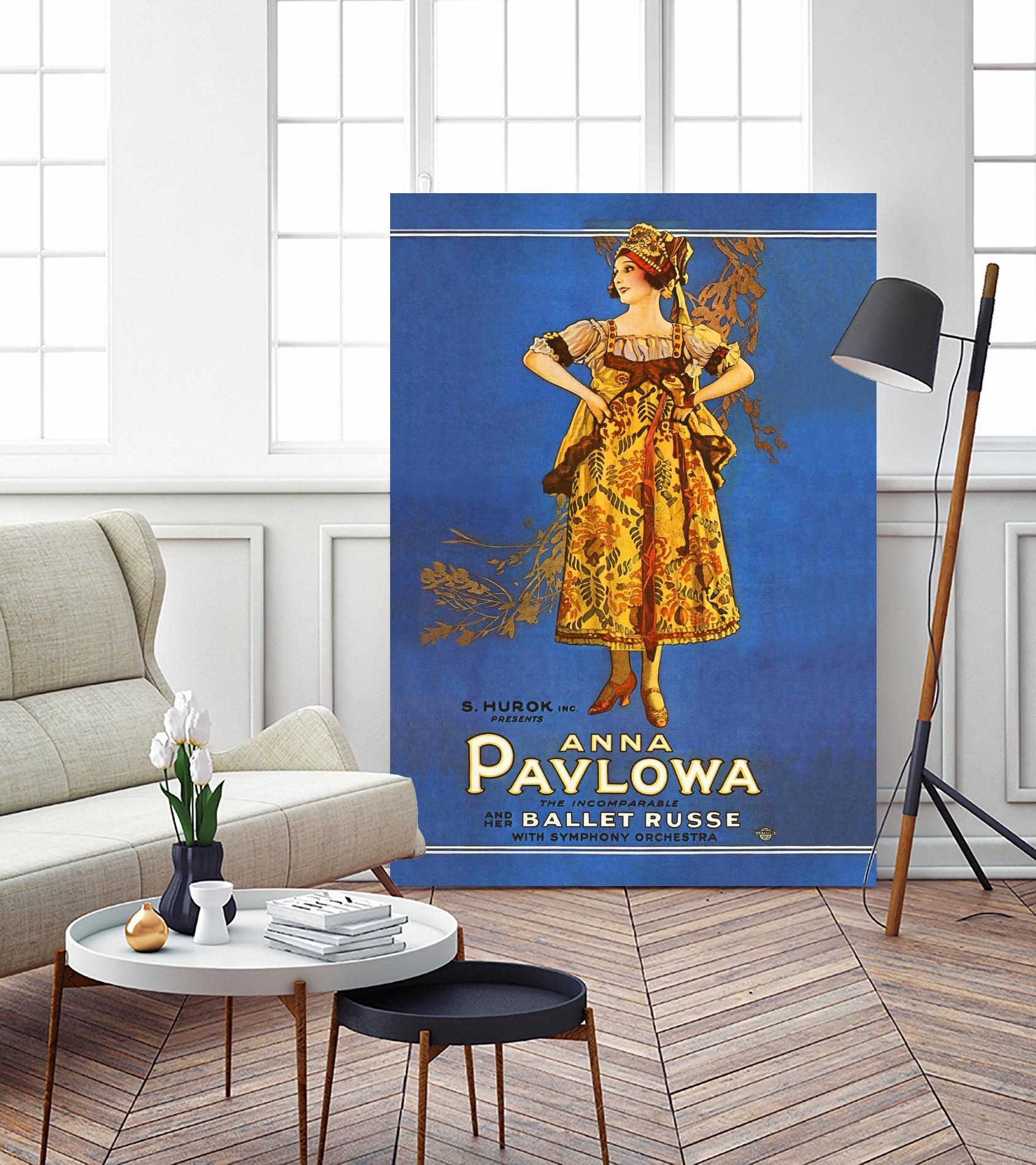 Ballet Russe by Archive on GIANT ART - beige vintage dancer