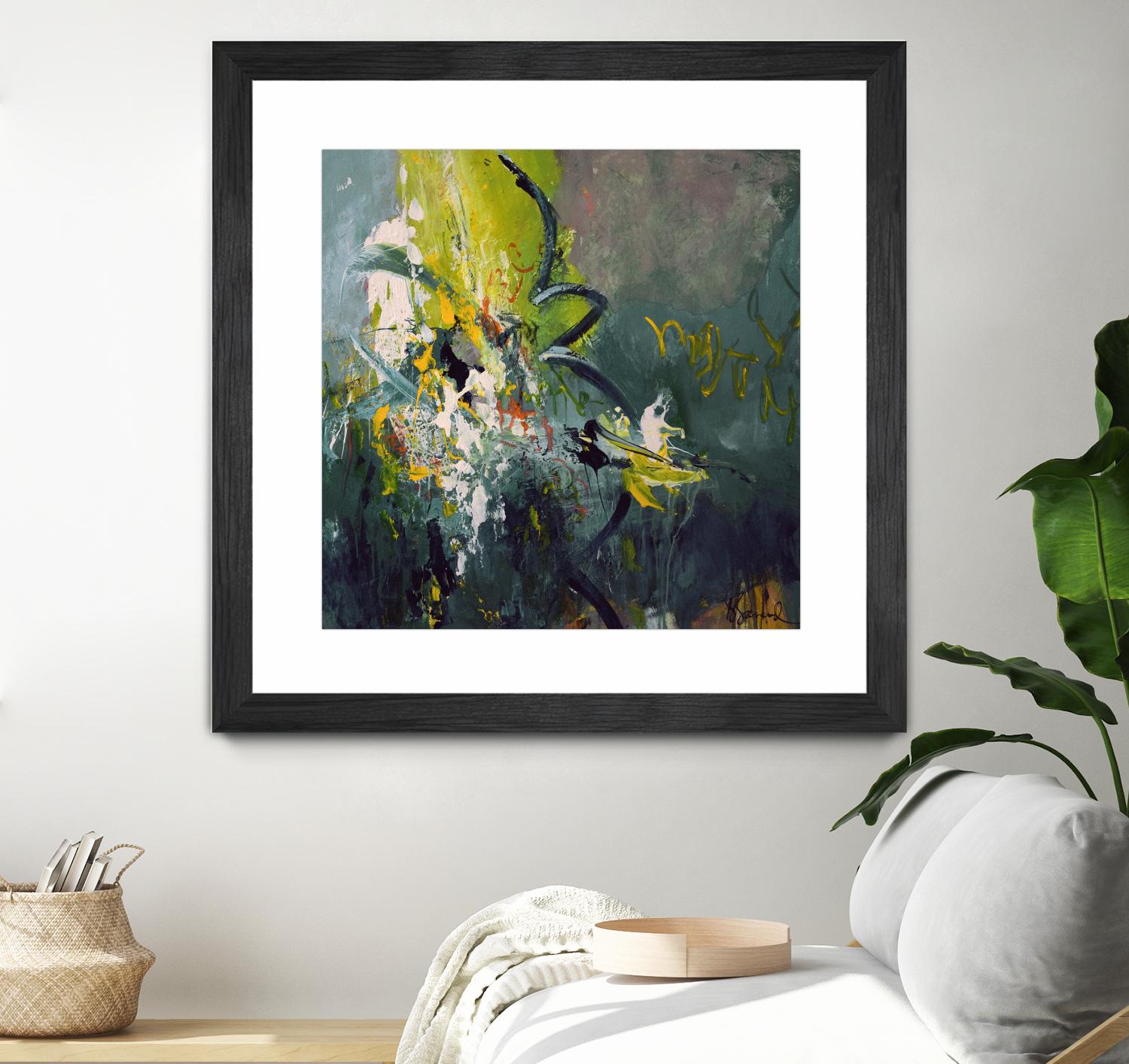 Happiness by Doris Savard on GIANT ART - green abstract